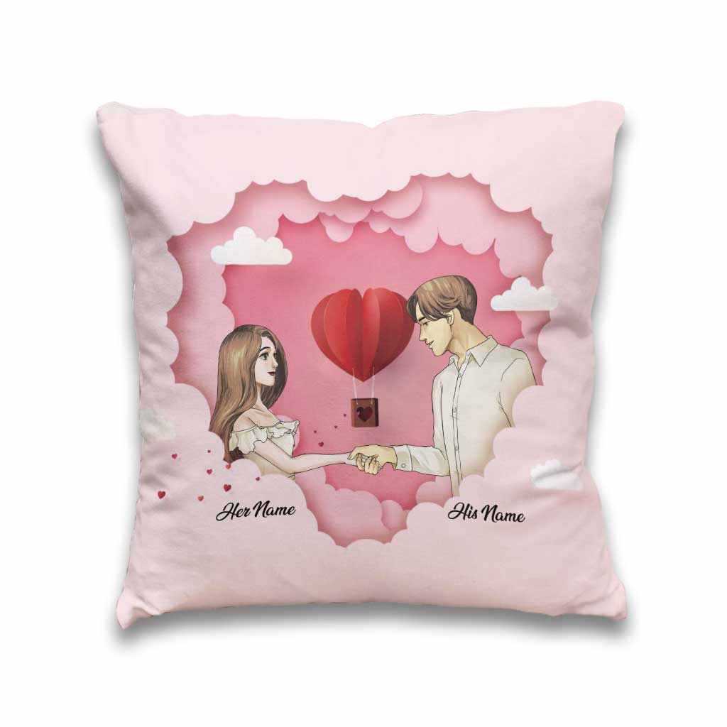 Les meilleurs moments ont été avec vous - Coussin décoratif personnalisé pour couple
