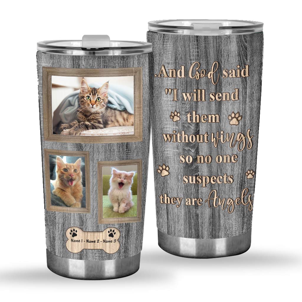 And God Said - Personalized Cat Tumbler