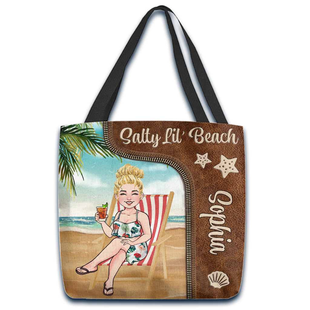 Salty Lil' Beach - Sac fourre-tout personnalisé pour les amoureux de la mer