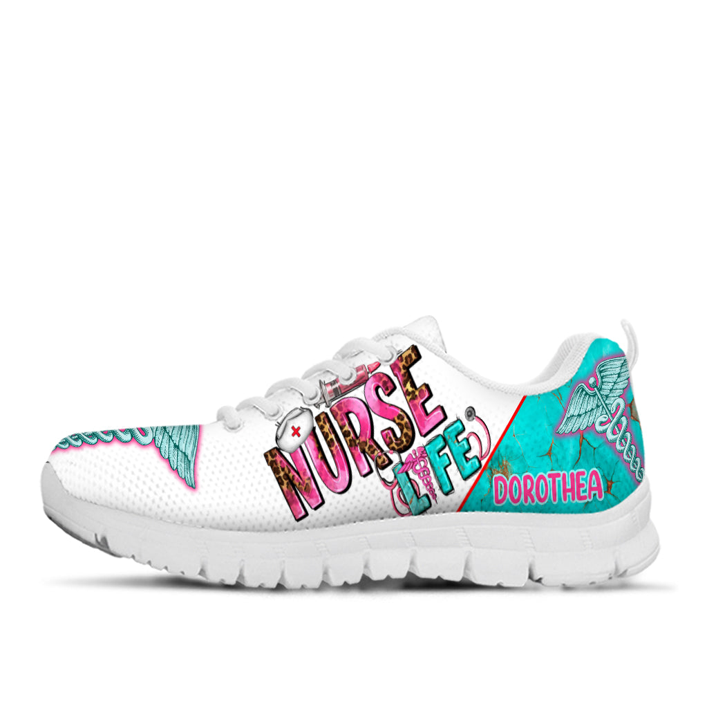 Fière d'être infirmière de l'Ouest - Baskets personnalisées pour infirmières