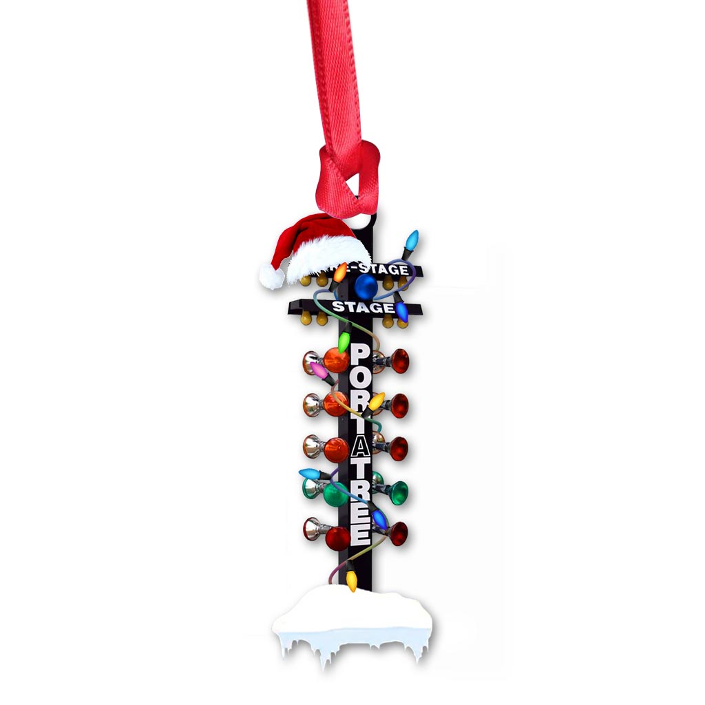 Mon sapin de Noël - Décoration de course automobile (Imprimée des deux côtés)