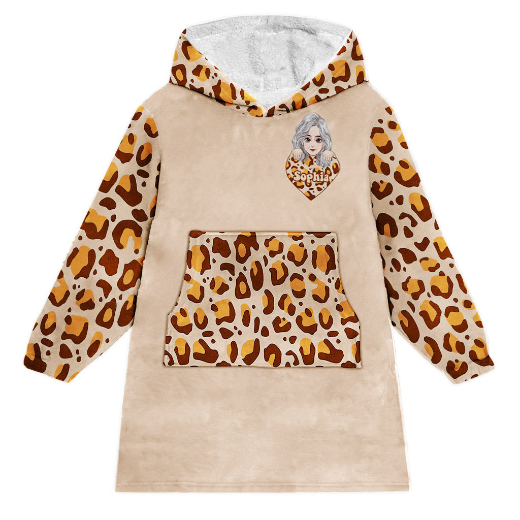 Grand-mère Grand-mère Grand-mère - Couverture à capuche personnalisée pour la fête des mères