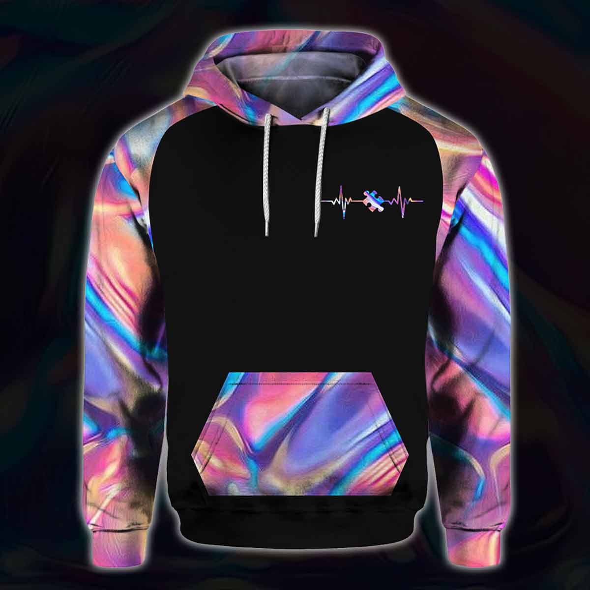 L'amour n'a pas besoin de mots - T-shirt et sweat à capuche de sensibilisation à l'autisme