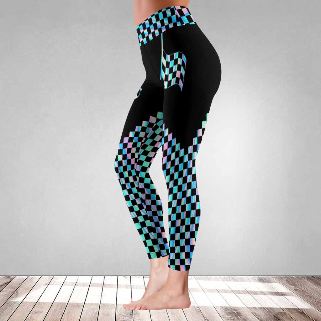 Love Racing Colorful Flag - Leggings