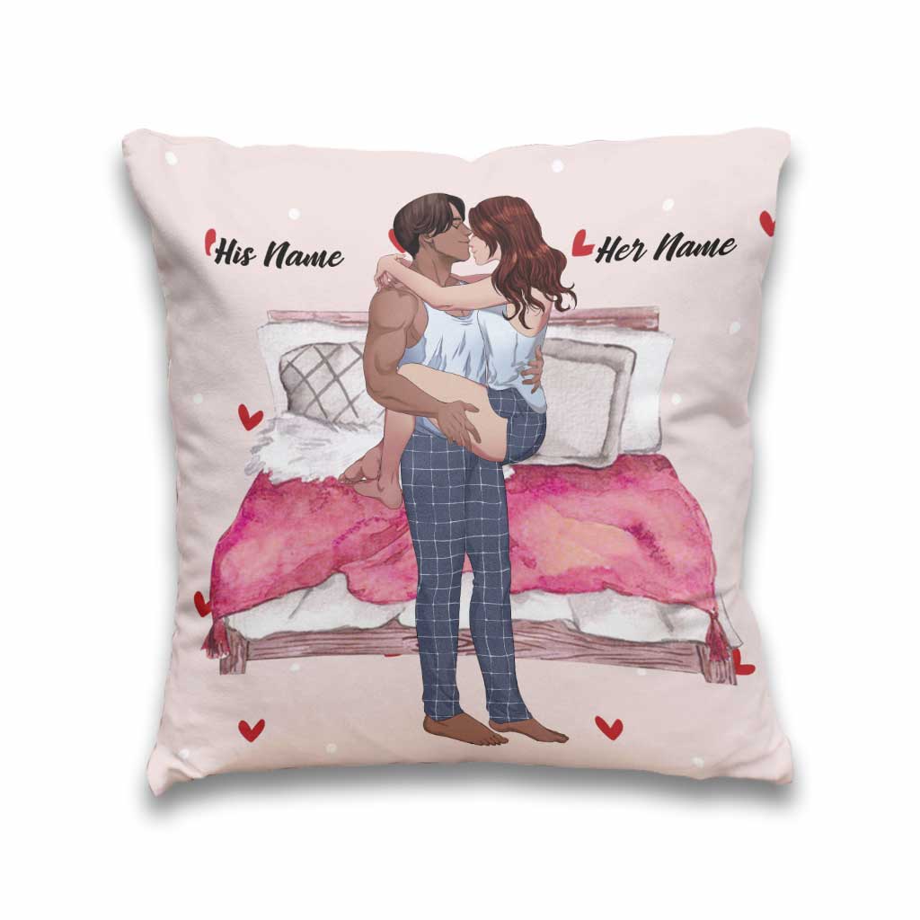 I'm Putting You On My - Personalized Couple Throw Pillow