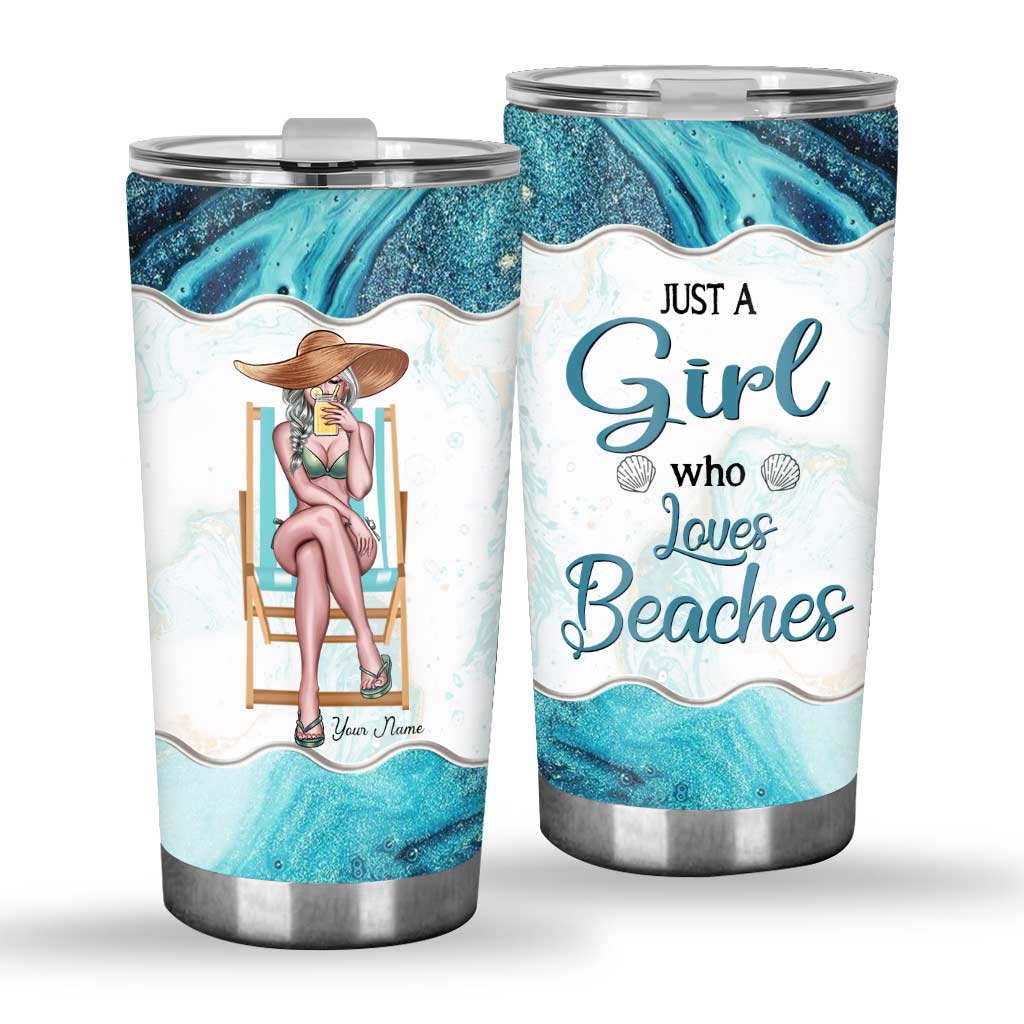 Gobelet personnalisé « Amoureuse de la mer » - Beach Lovin' Girl