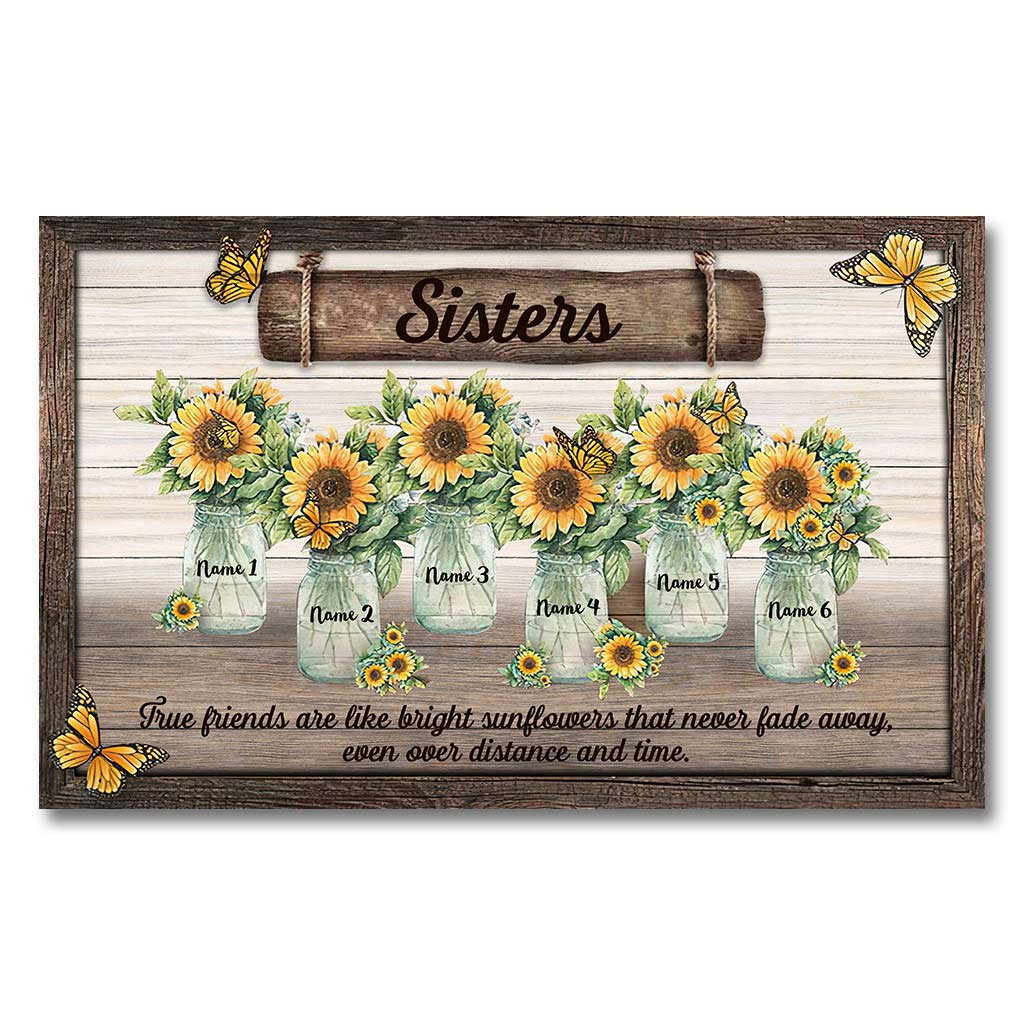Amitié Tournesol - Affiche personnalisée pour meilleure amie