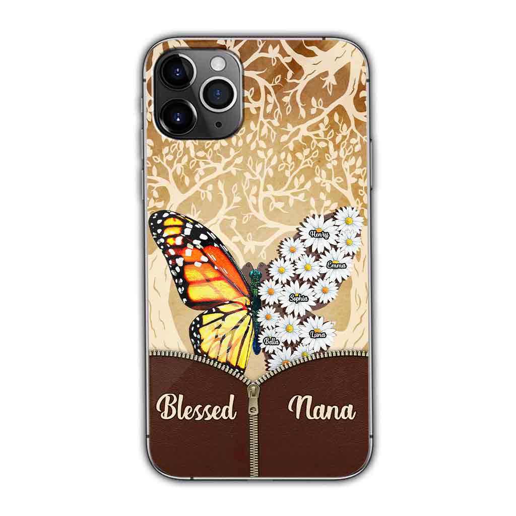 Coque de téléphone personnalisée Butterfly Daisy - Grand-mère