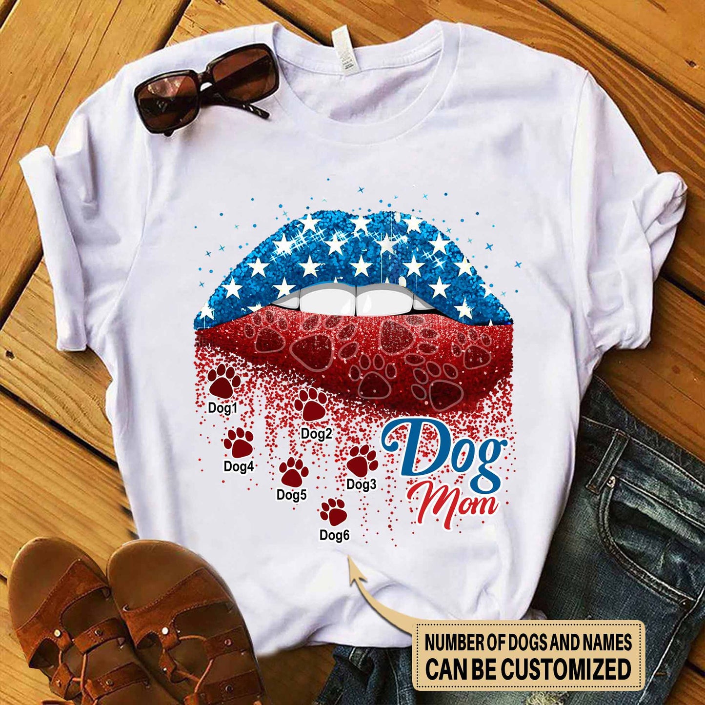 T-shirt et sweat à capuche personnalisés « Maman de chien »