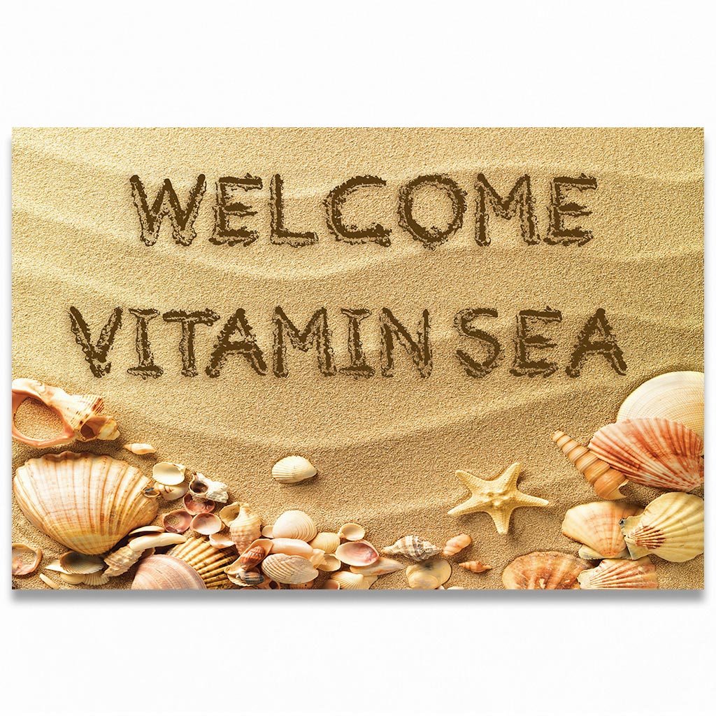 Welcome Vitamin Sea 3D Printed Doormat