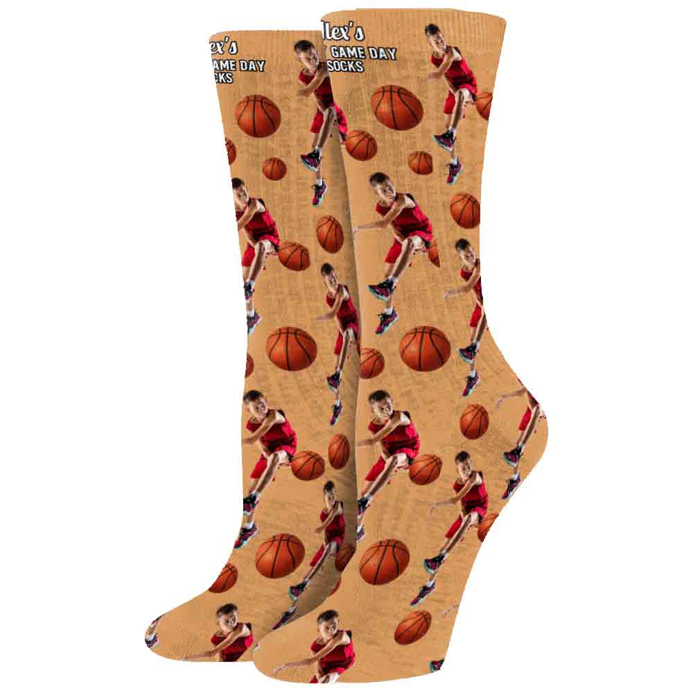 Chaussettes porte-bonheur pour les jours de match - Chaussettes de basketball personnalisées