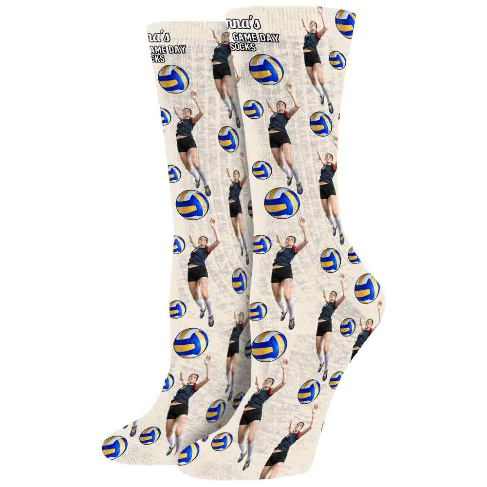 Chaussettes porte-bonheur pour les jours de match - Chaussettes de volley-ball personnalisées
