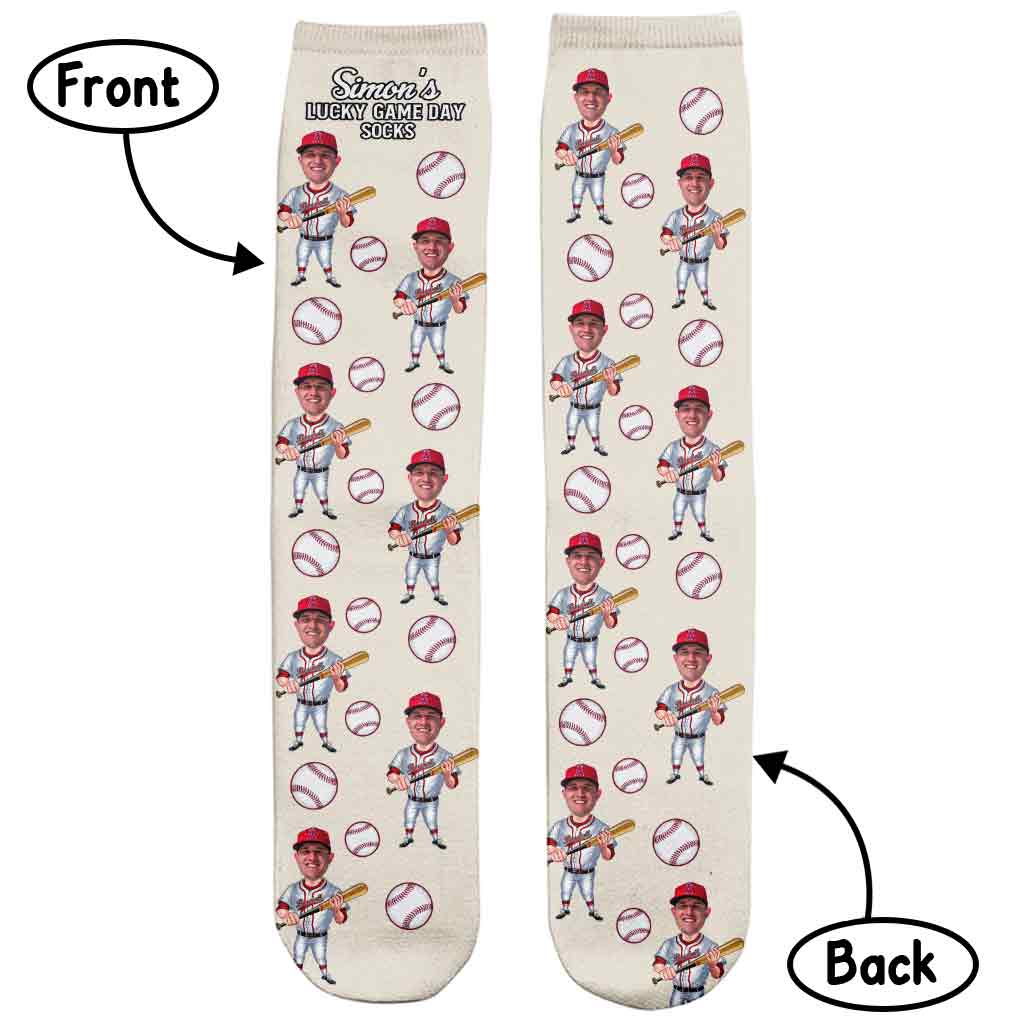 Chaussettes porte-bonheur pour les jours de match - Chaussettes de baseball personnalisées