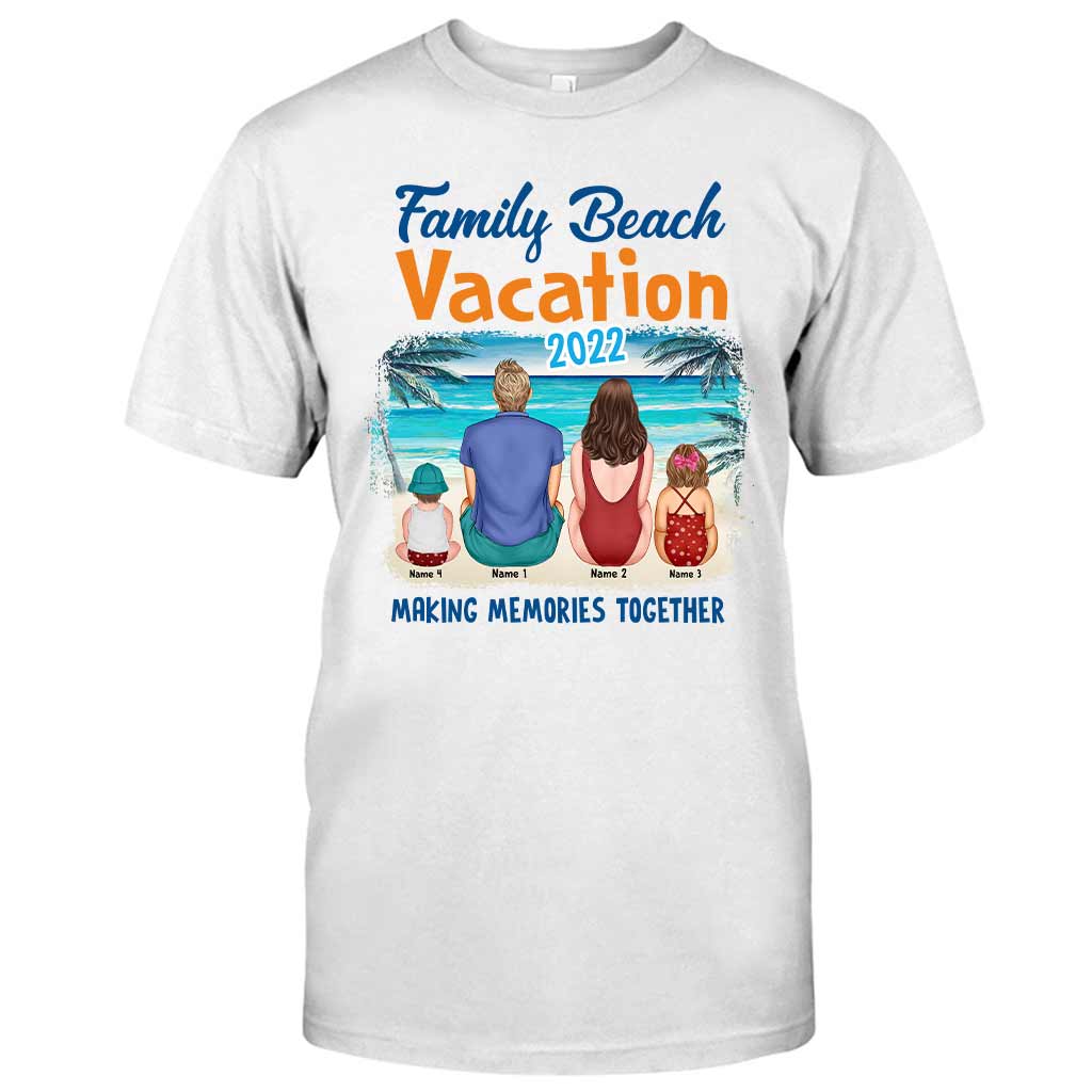 Vacances en famille à la plage - T-shirt et sweat à capuche personnalisés pour les amoureux de la mer