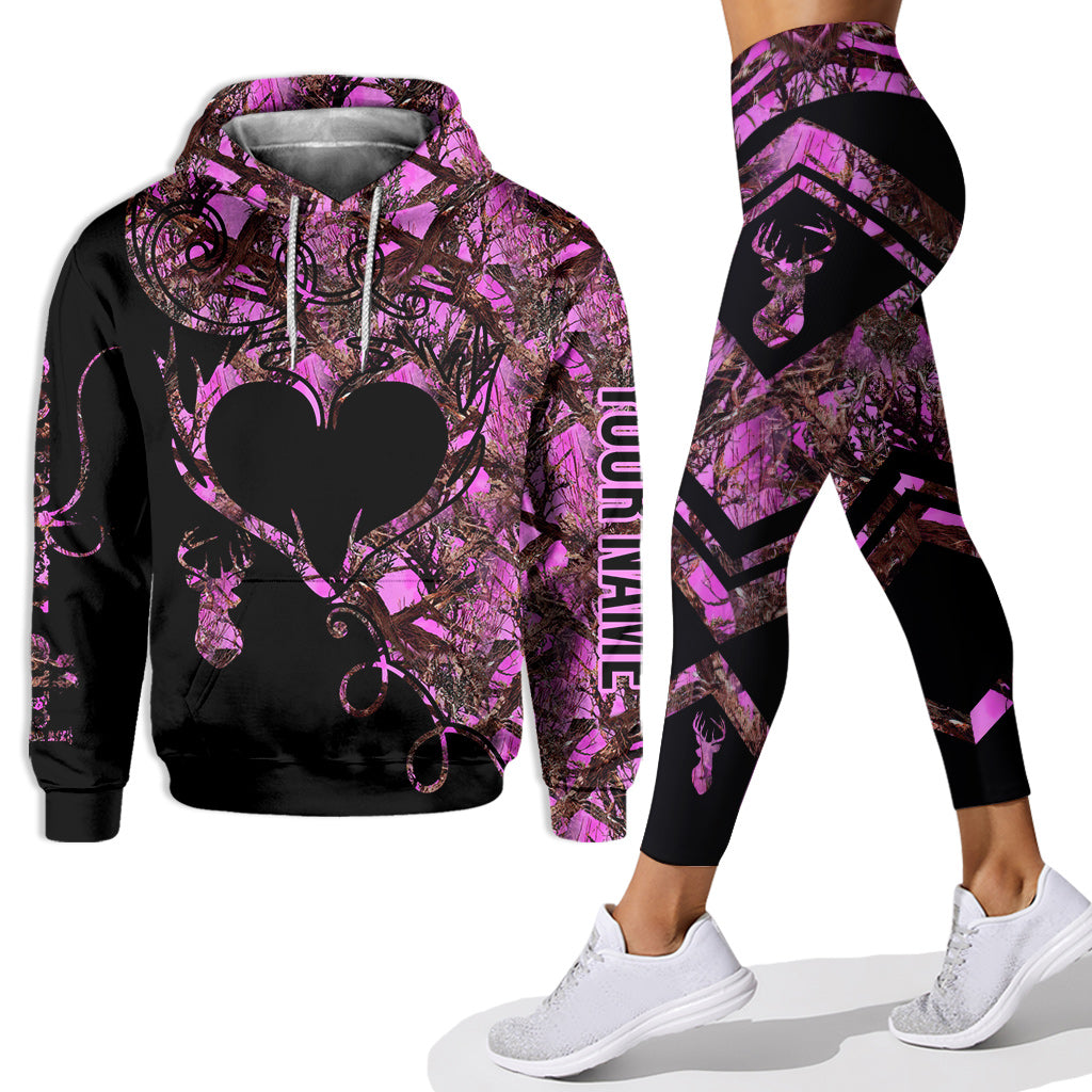 Fille de la campagne - Sweat à capuche et legging de chasse personnalisés