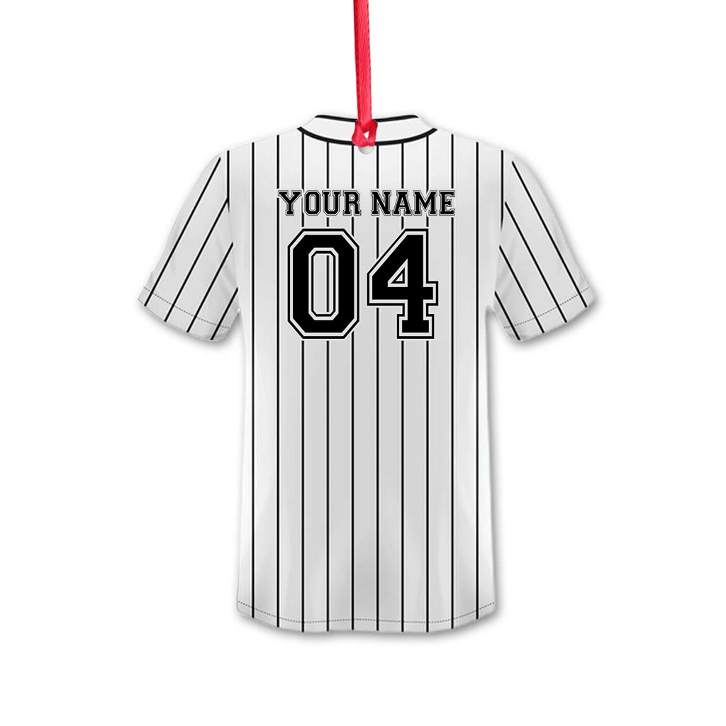 Amateurs de baseball - Ornement de Noël personnalisé (Impression recto verso)