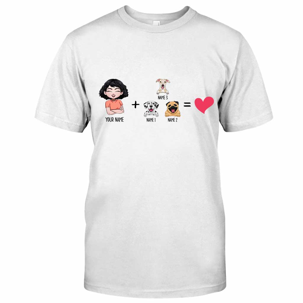 Moi avec les chiens - T-shirt et sweat à capuche personnalisés pour chiens