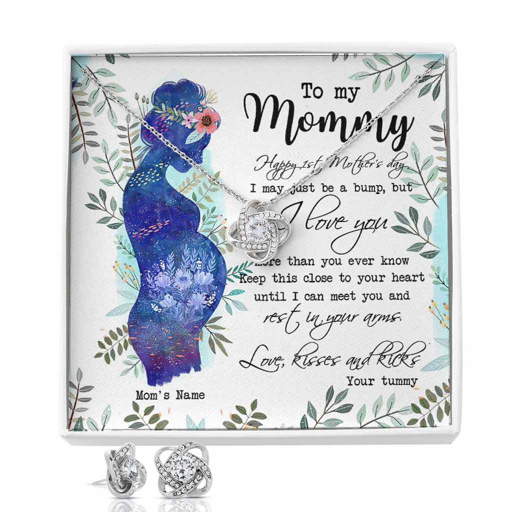 Collier nœud d'amour personnalisé pour la première fête des mères : un cadeau symbolique