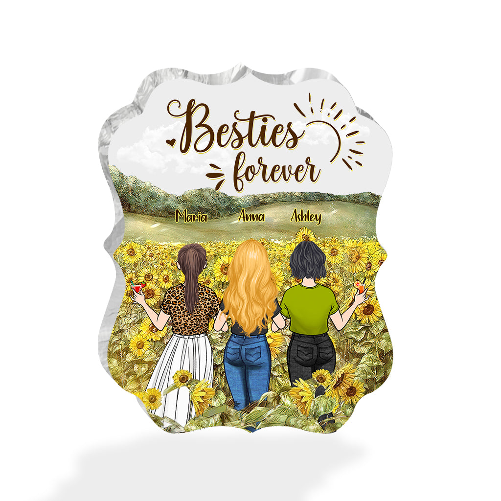 Meilleure amie pour toujours - Cadeau pour sa meilleure amie - Plaque acrylique personnalisée.