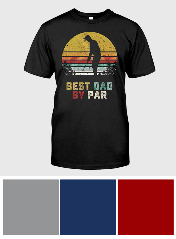 Meilleur papa - T-shirt et sweat à capuche de golf 062021