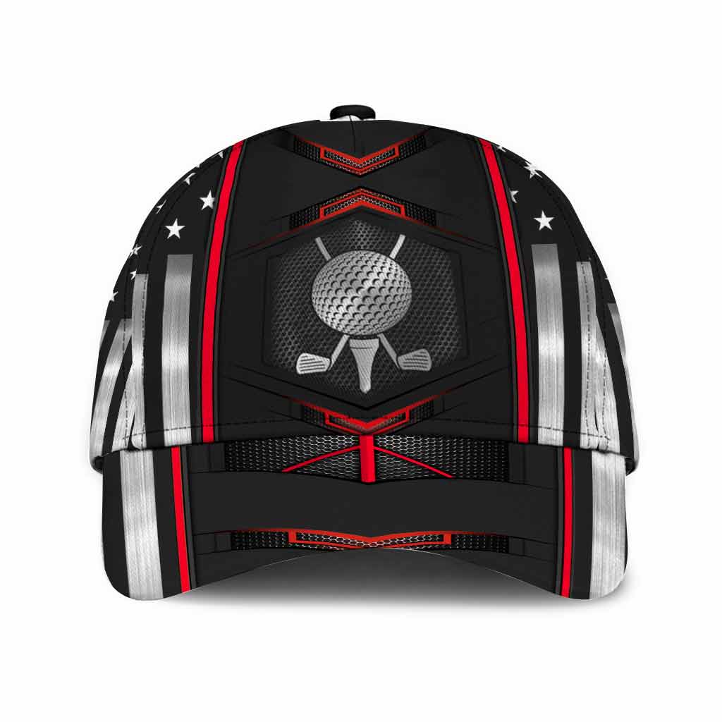 Golf Classic Cap With Printed Vent Holes 062021