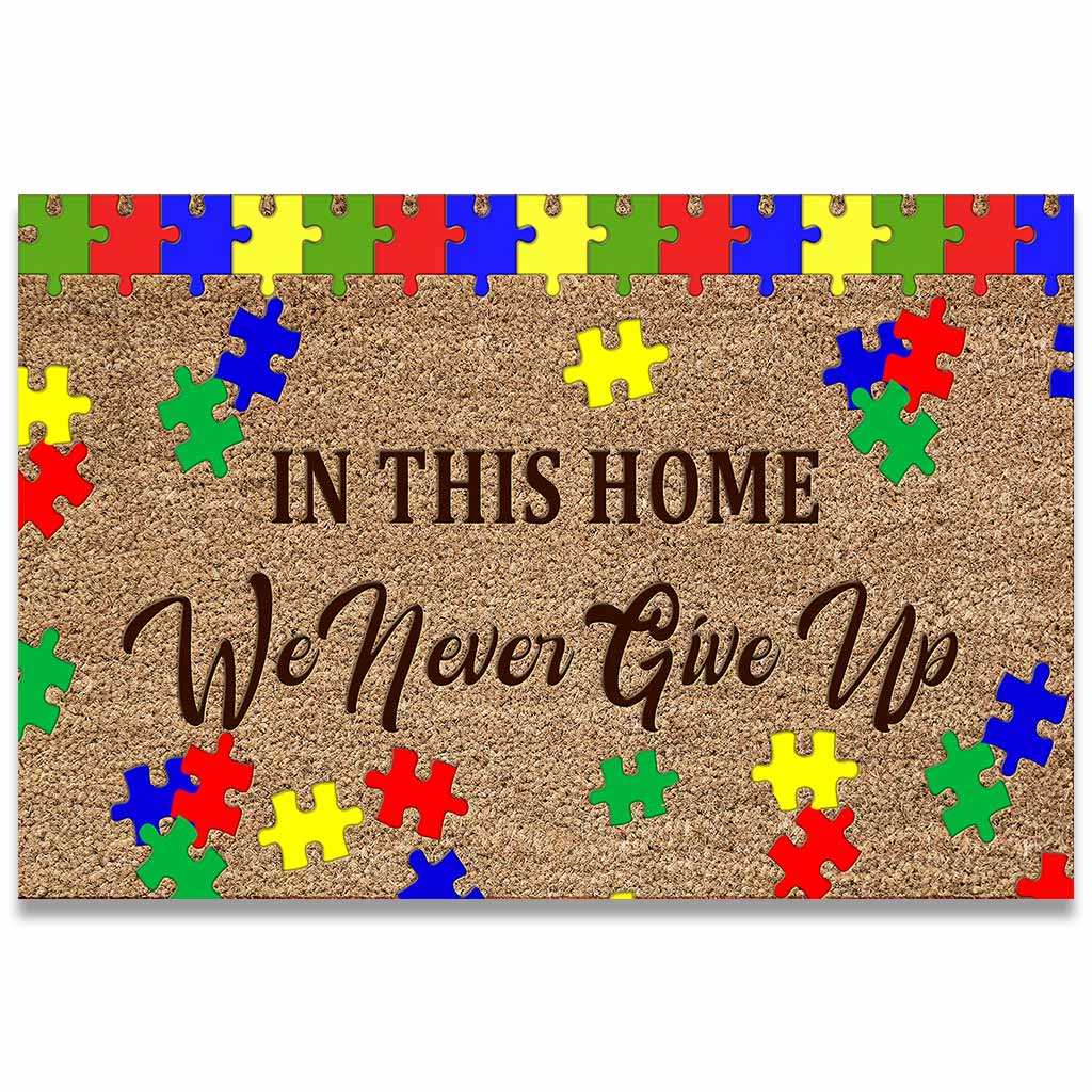 In This House - Autism Awareness Doormat 062021