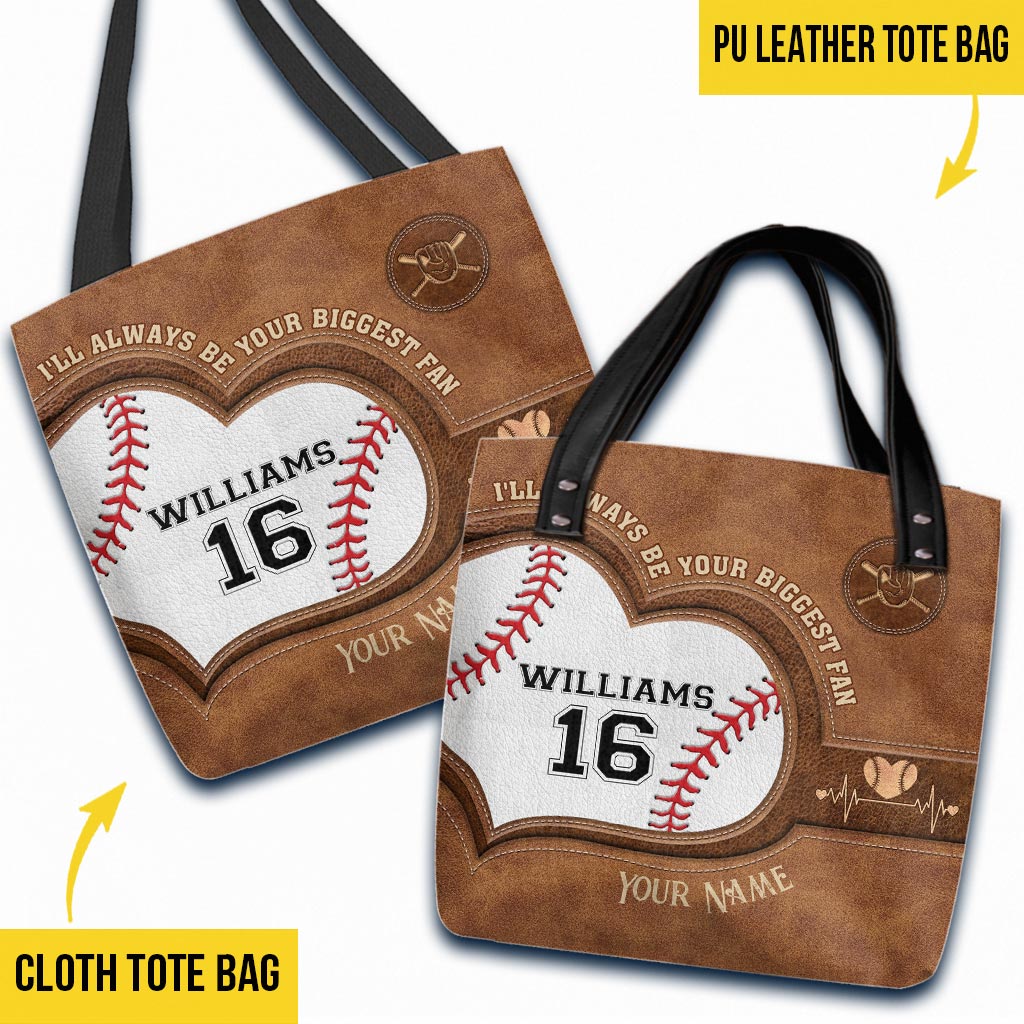 Je serai toujours ton plus grand fan - Sac fourre-tout de baseball personnalisé