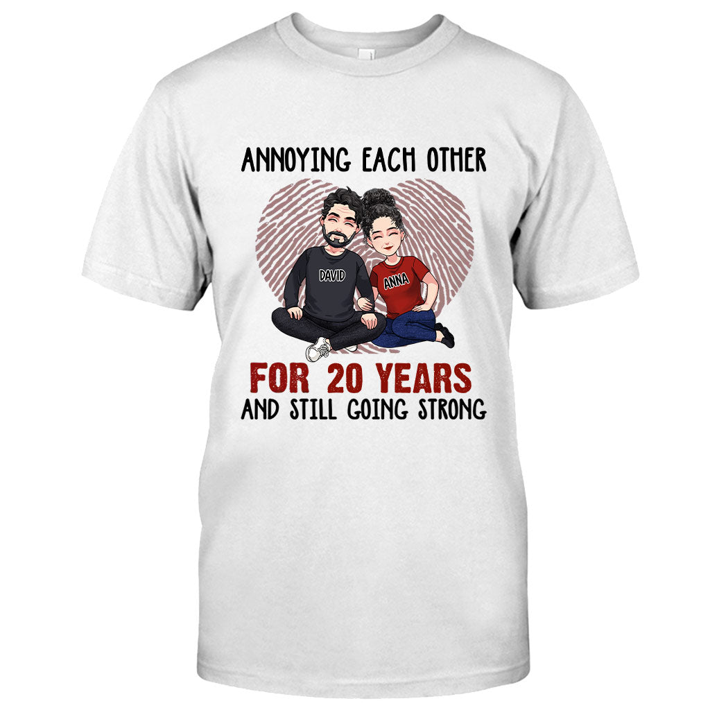 Annoying Each Other For Many Years - Personalized Husband And Wife T-shirt and Hoodie
