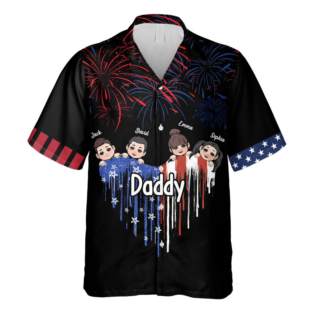 Meilleure grand-mère du monde - Chemise hawaïenne personnalisée pour papa