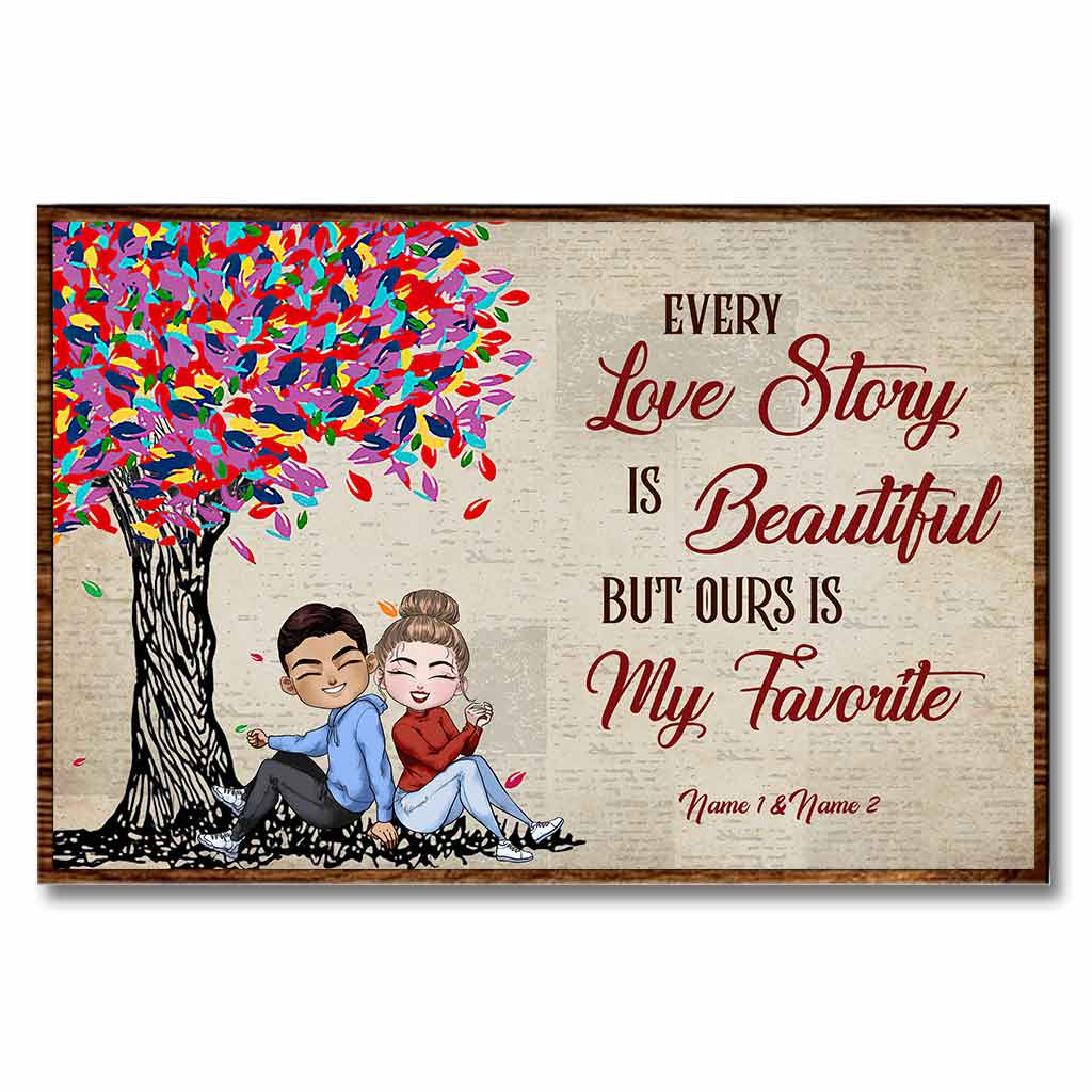 Our Love Story Doll Couple - Personalized Poster
