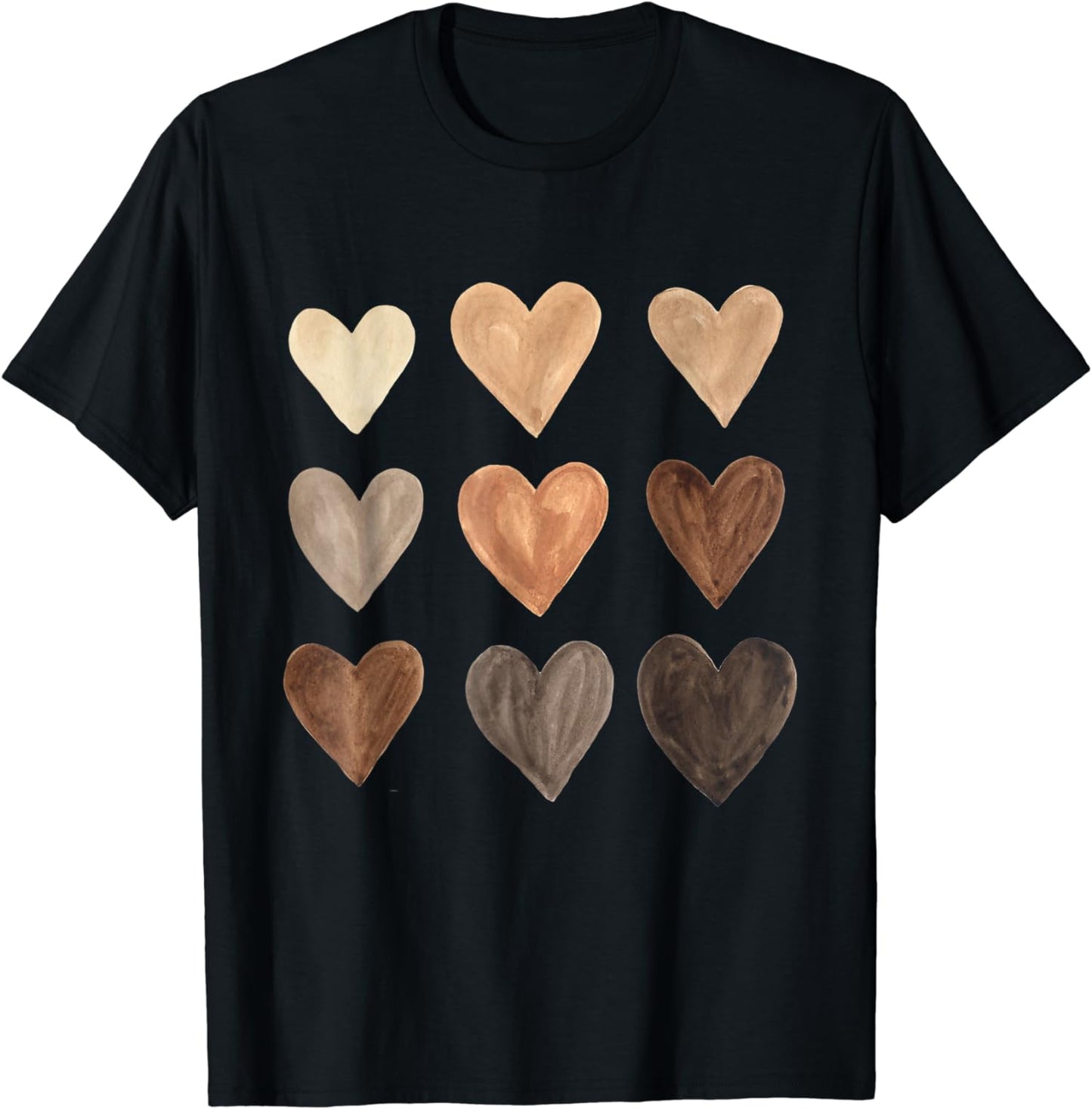 T-shirt et sweat à capuche « Fier cœur noir afro-américain » 0224