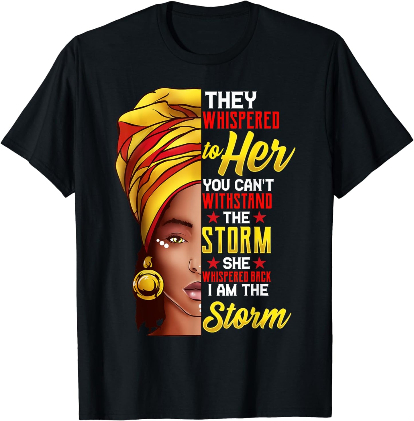 T-shirt et sweat à capuche afro-américains « I Am The Storm » 0224