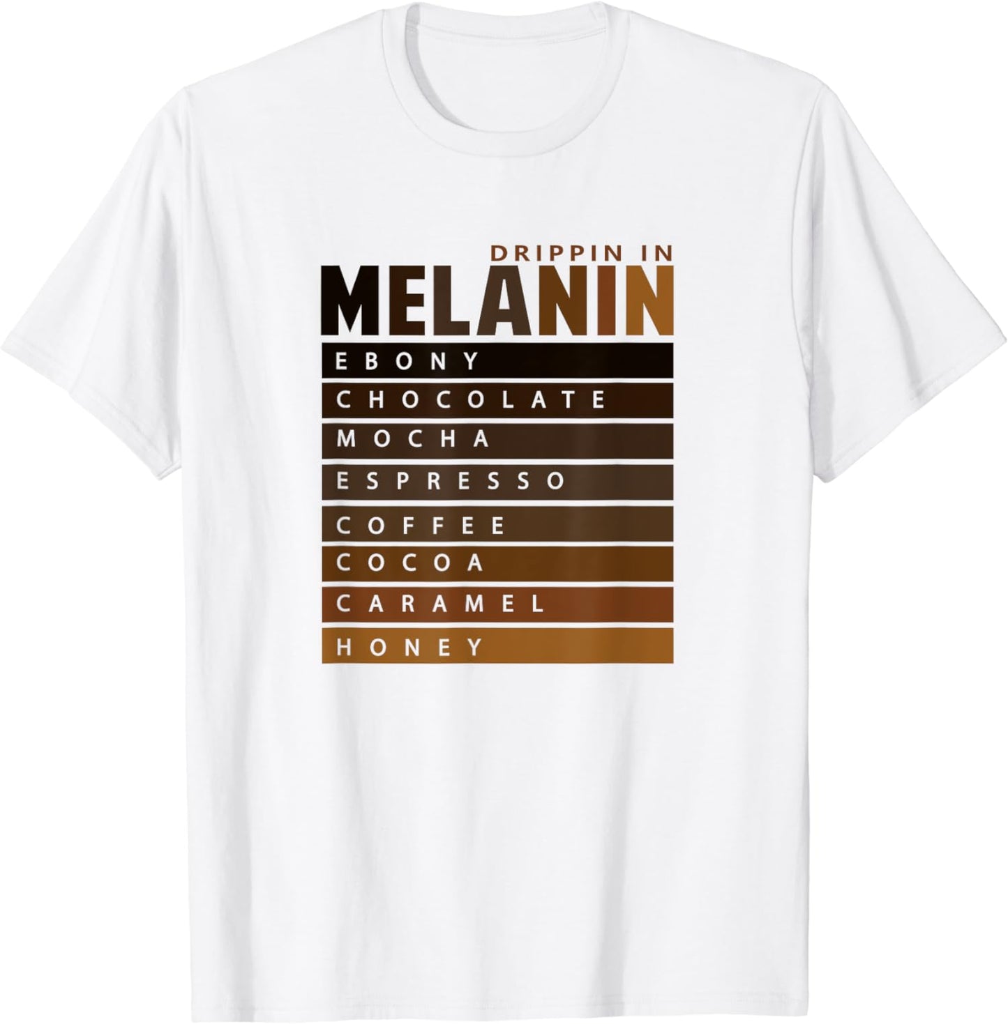 T-shirt et sweat à capuche afro-américain « Dripping In Melanin » 0224