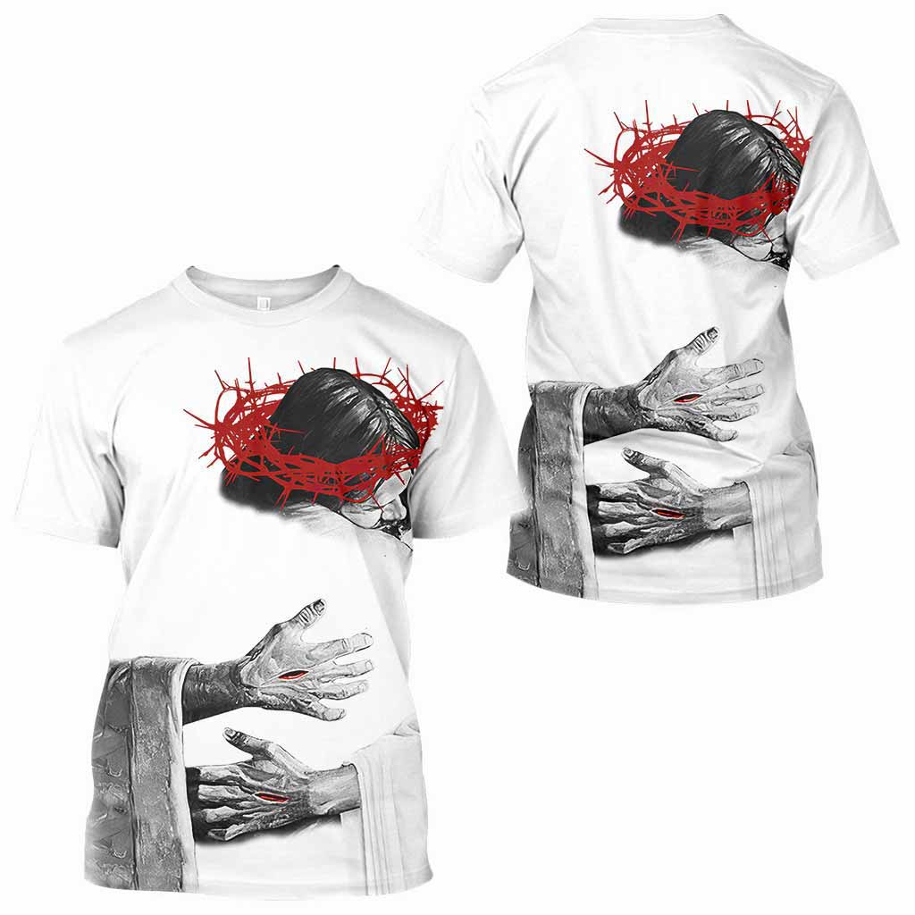 Dans les bras du Seigneur - T-shirt et sweat à capuche « Dieu partout » 062021