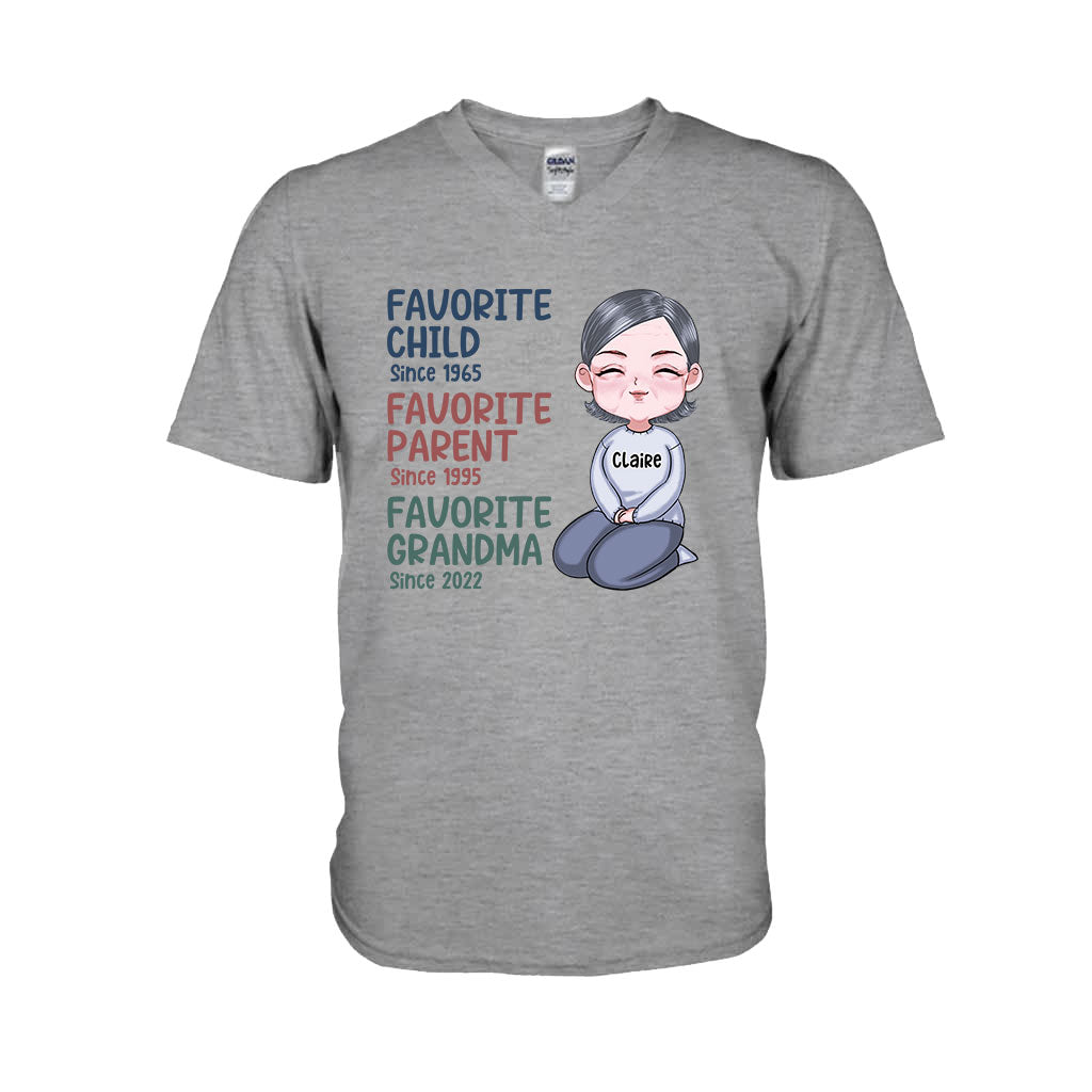 Mamie préférée depuis toujours - T-shirt et sweat à capuche personnalisés « Mamie préférée »