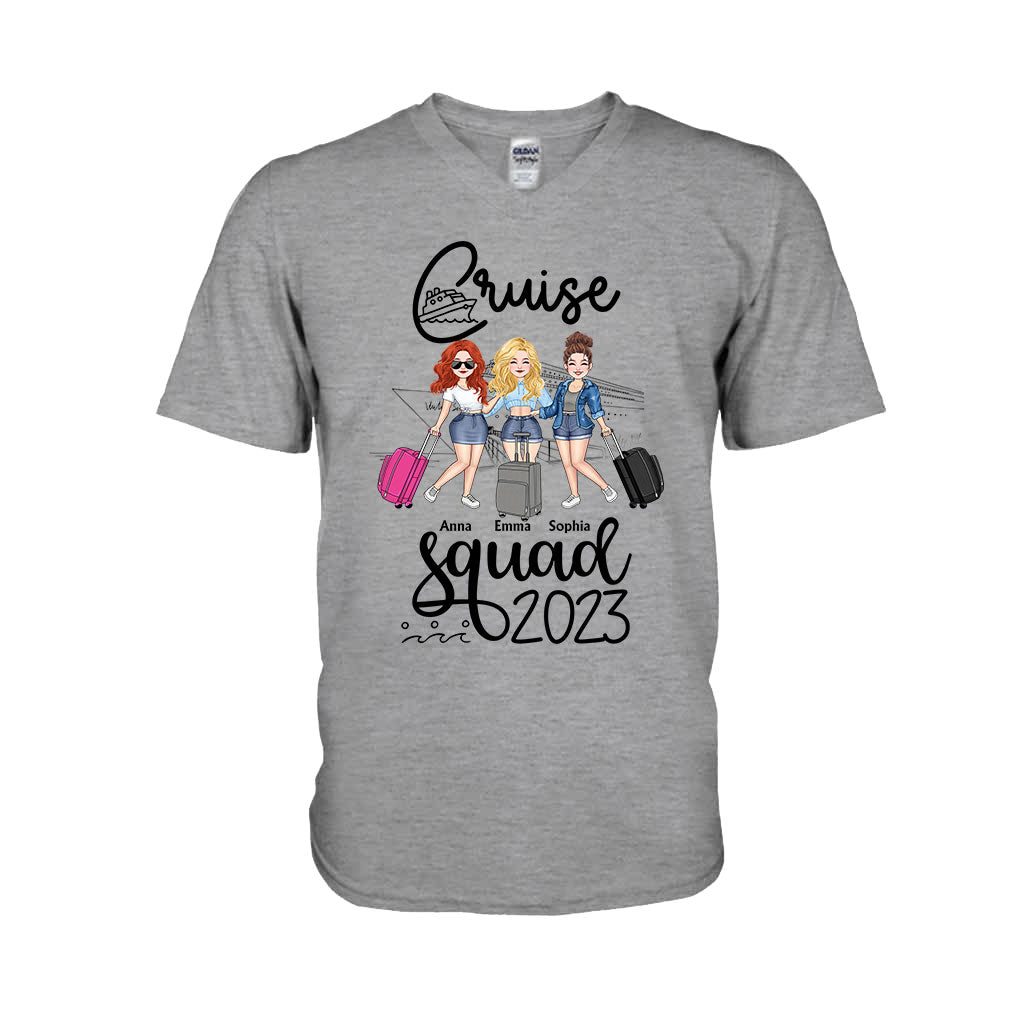 Équipe Croisière - Cadeau croisière pour amie, maman, sœur, fille - T-shirt et sweat à capuche personnalisés