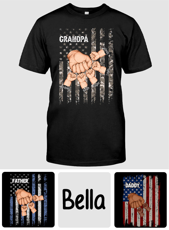 Meilleur grand-père/papa/père du monde - T-shirt et sweat à capuche personnalisés pour grand-père