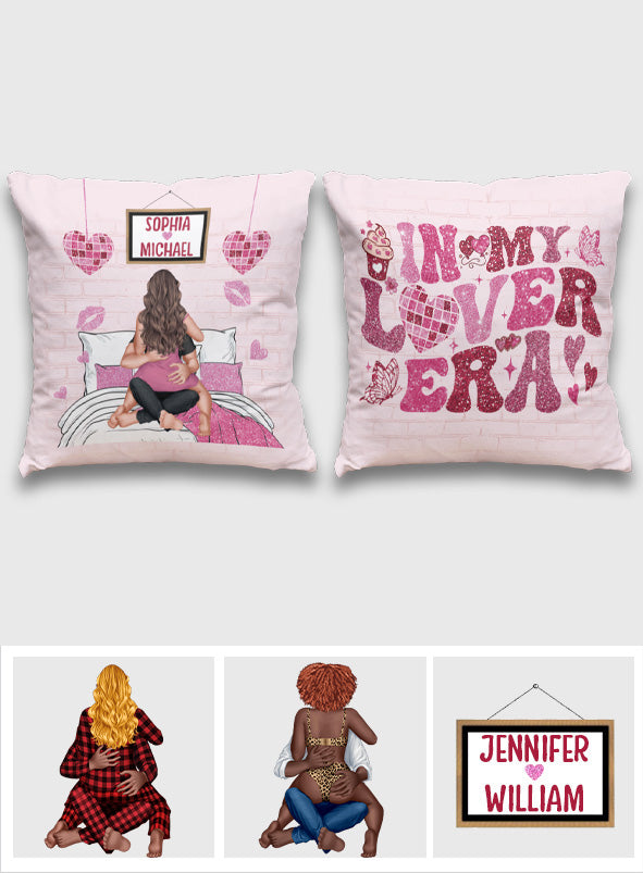 Coussin décoratif personnalisé pour couple « À l’époque de mon amour »