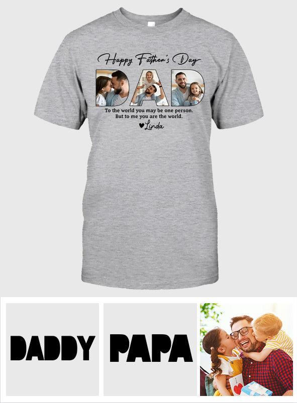 Bonne fête des pères papa ! T-shirt et sweat à capuche personnalisés pour papa