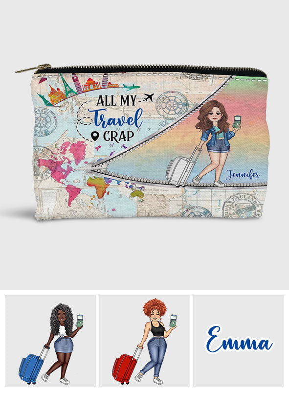 All My Travel Crap - Personalized Travelling Pouch