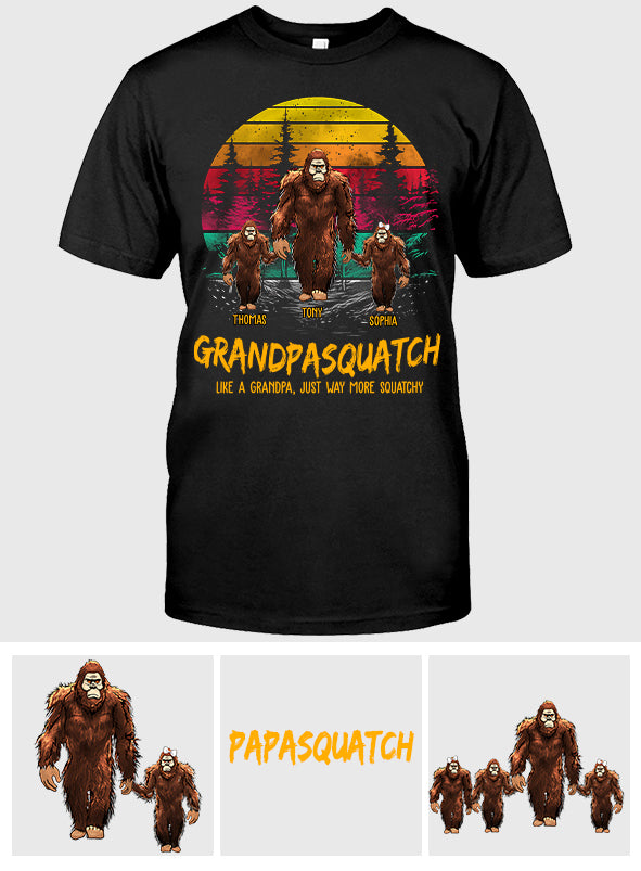Papasquatch - T-shirt et sweat à capuche personnalisés pour papa