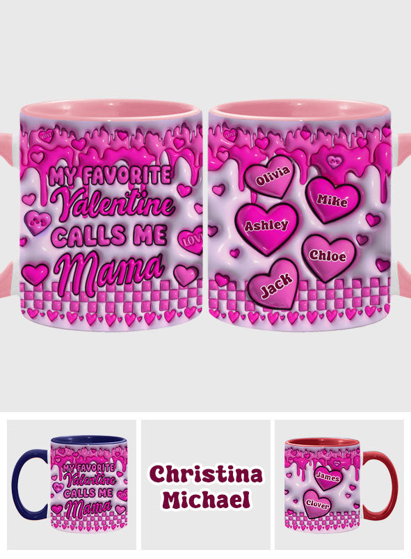 Mon Valentin m'appelle Maman - Mug personnalisé pour maman