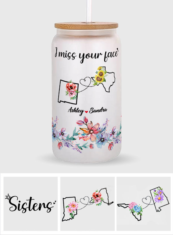 Cadeau d'amitié à distance pour meilleures amies - Verre personnalisé pour meilleure amie