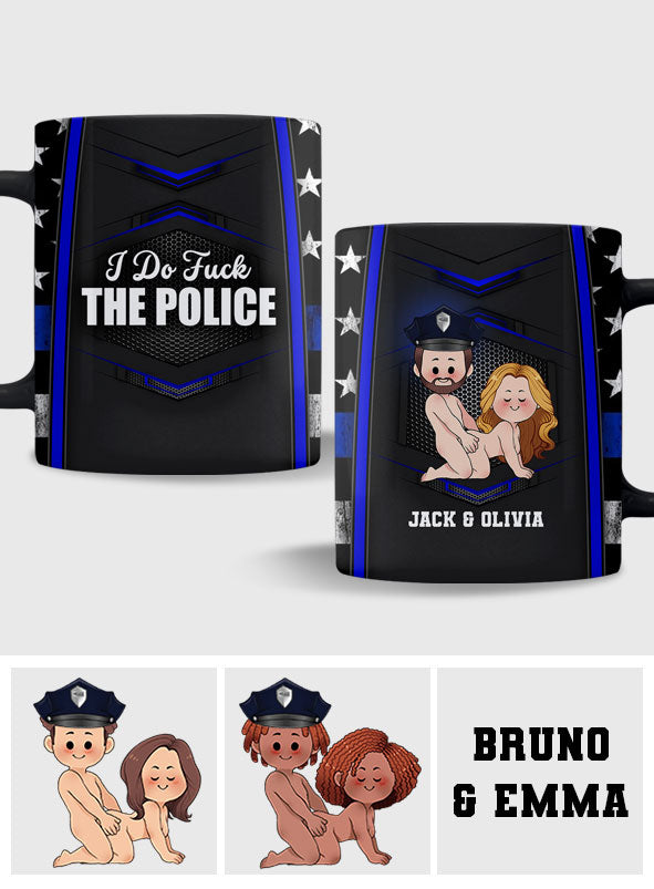 J'adore la police - Mug personnalisé pour policier