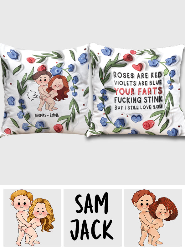 Je t'aime encore - Coussin décoratif personnalisé pour couple
