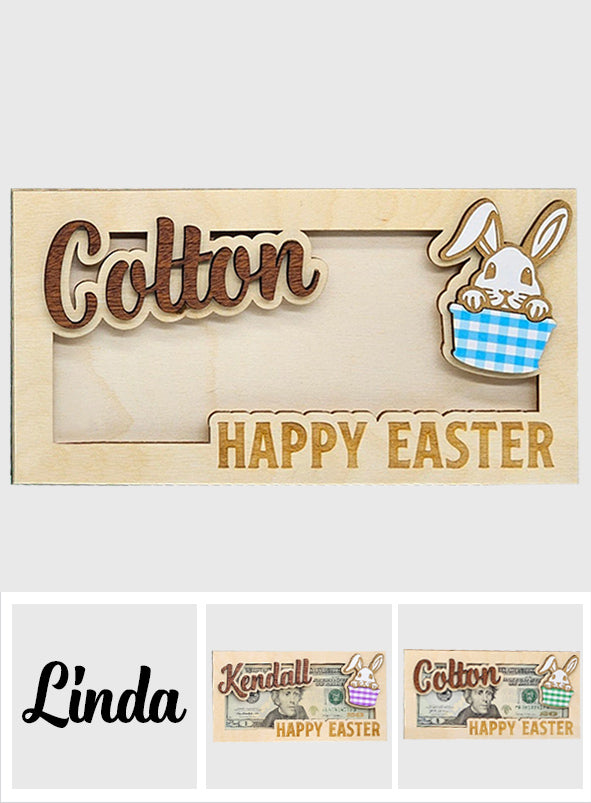 Porte-monnaie lapin - Porte-monnaie lapin personnalisé pour Pâques