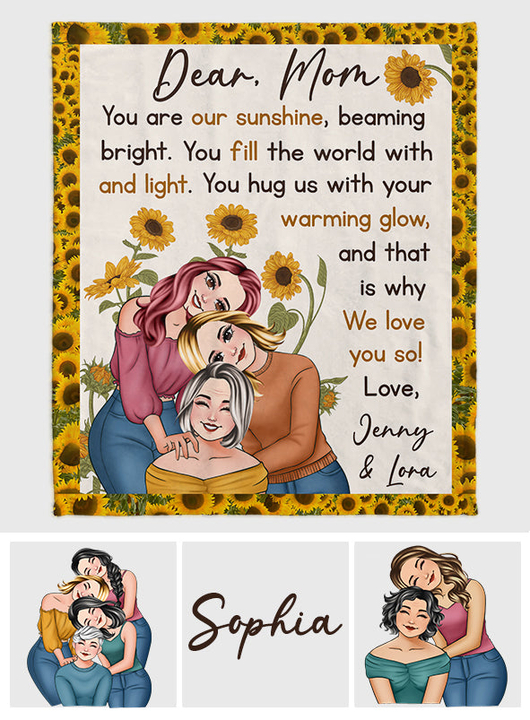 Tu es mon rayon de soleil - Couverture personnalisée pour maman