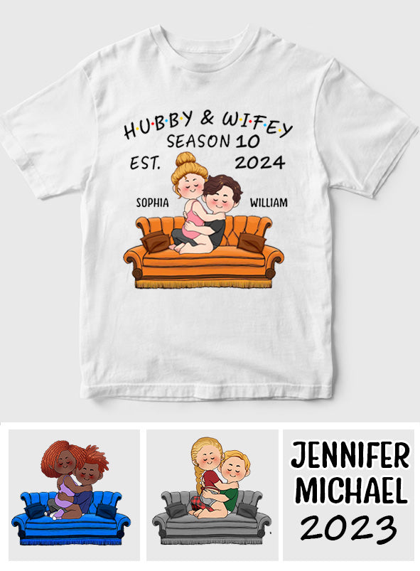 T-shirt et sweat à capuche personnalisés pour couples mari et femme