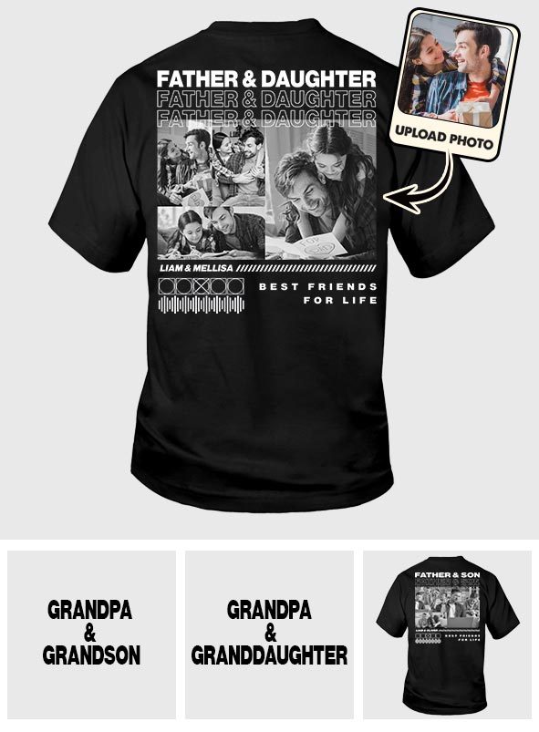 Père et fils, meilleure amie - T-shirt et sweat à capuche personnalisés pour papa