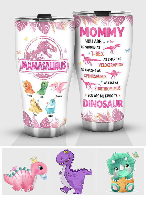 Mamasaurus, tu es mon dinosaure préféré - Gobelet personnalisé pour maman